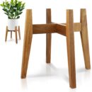 Mid-Century Wooden Indoor Plant Stand