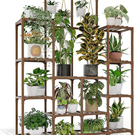 14-Tier Tall Indoor Outdoor Plant Shelf Stand